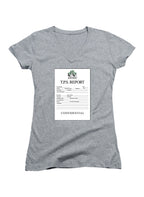 Gray TPS Report Juniors V-Neck T-Shirt
