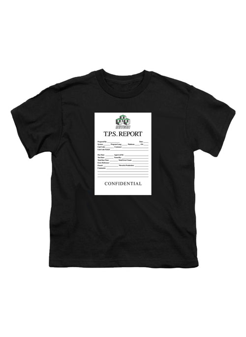 Black TPS Report Youth/Toddler T-Shirt