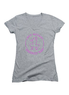 Gray Last Resort Juniors V-Neck T-Shirt