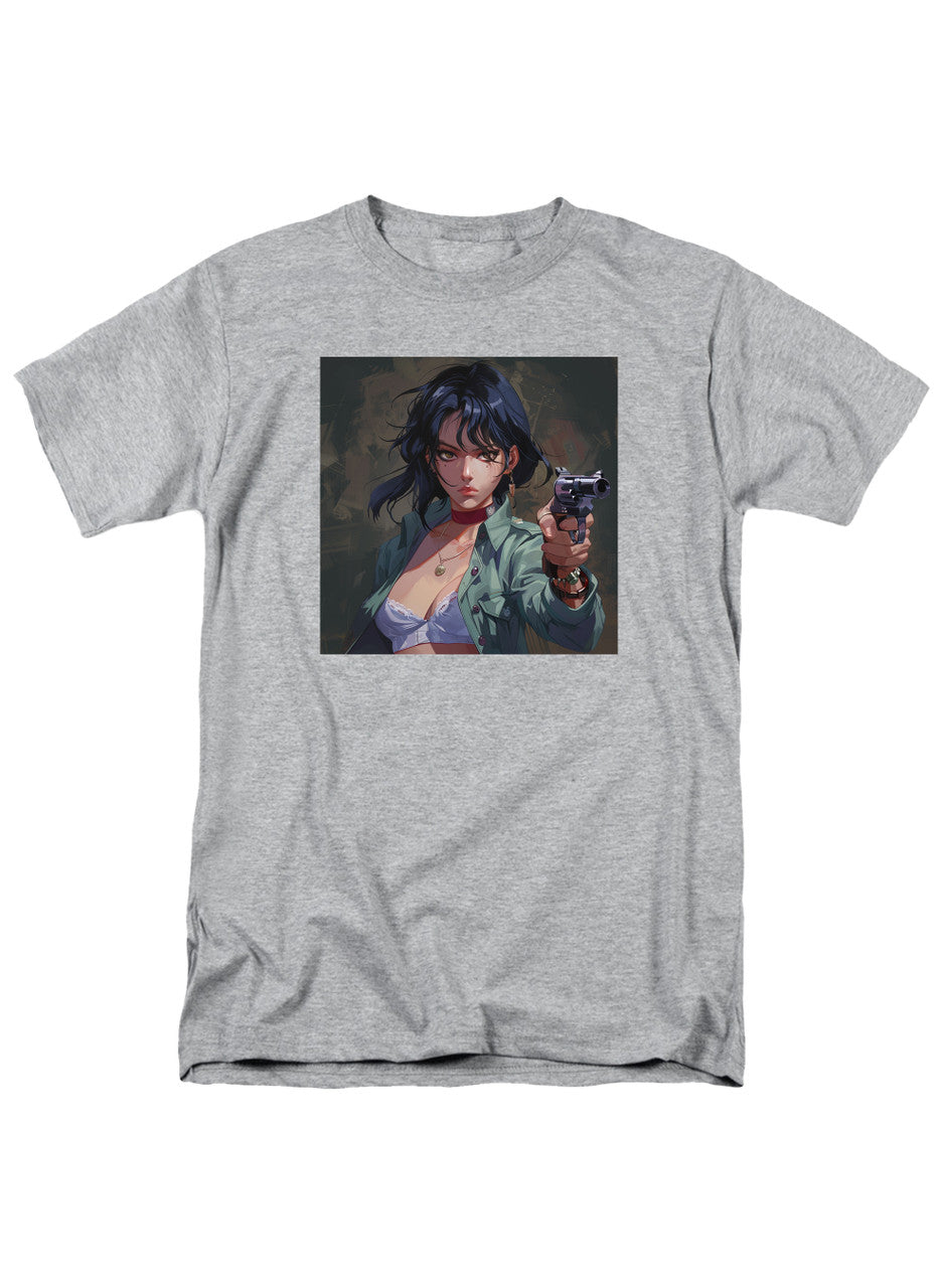 Gray Gun in the Hand T-Shirt