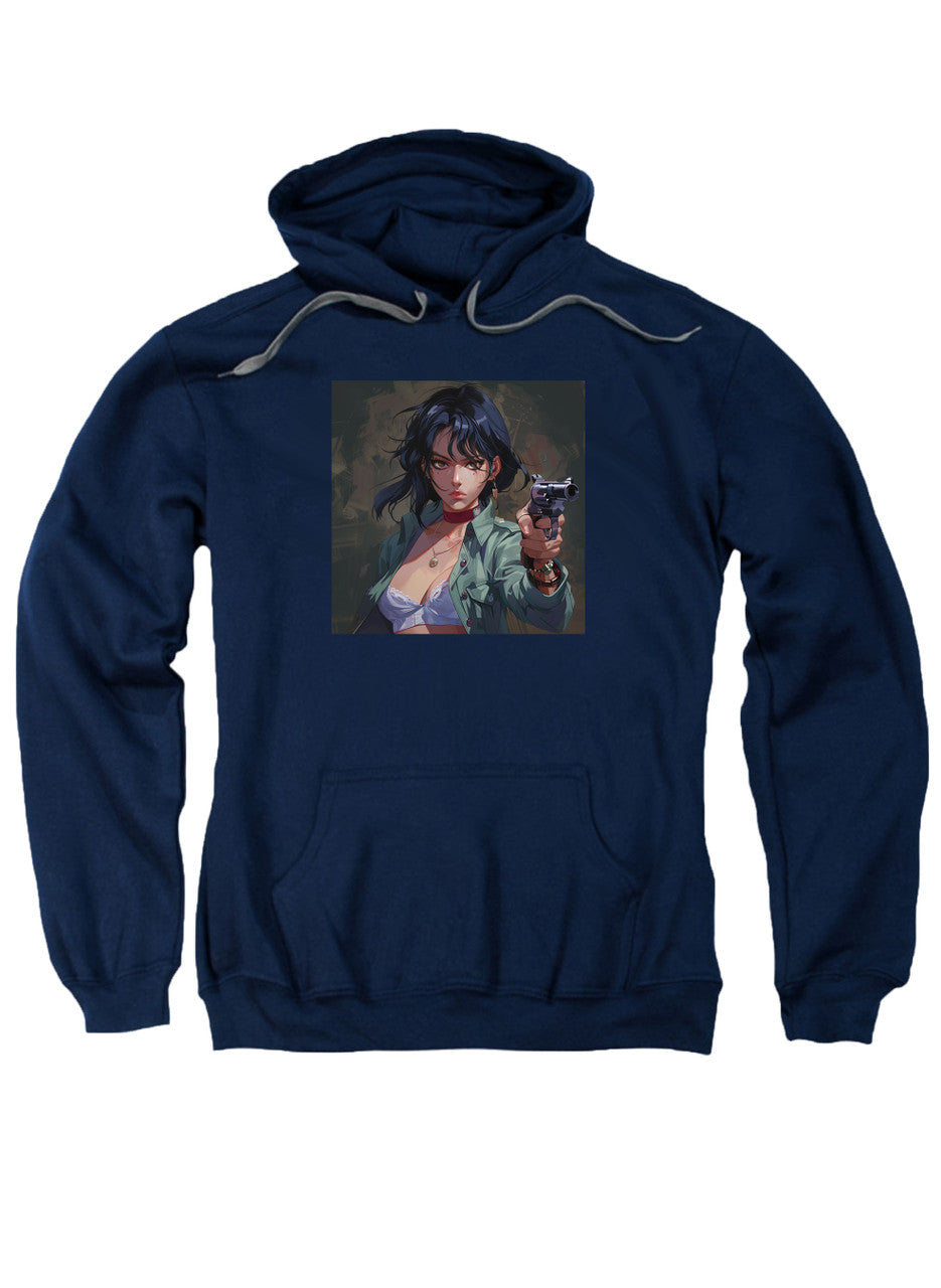 Navy Gun in the Hand Hoodie