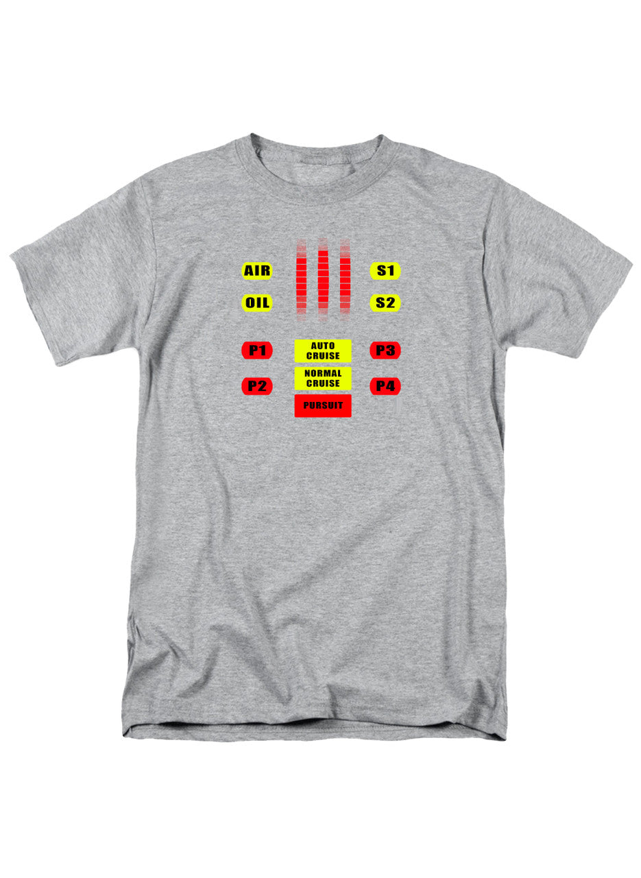 Gray K.I.T.T. Control Panel T-Shirt