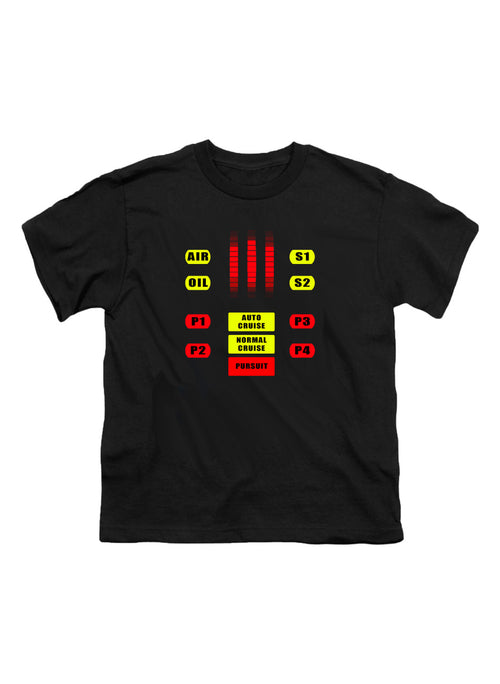 Black K.I.T.T. Control Panel Youth/Toddler T-Shirt