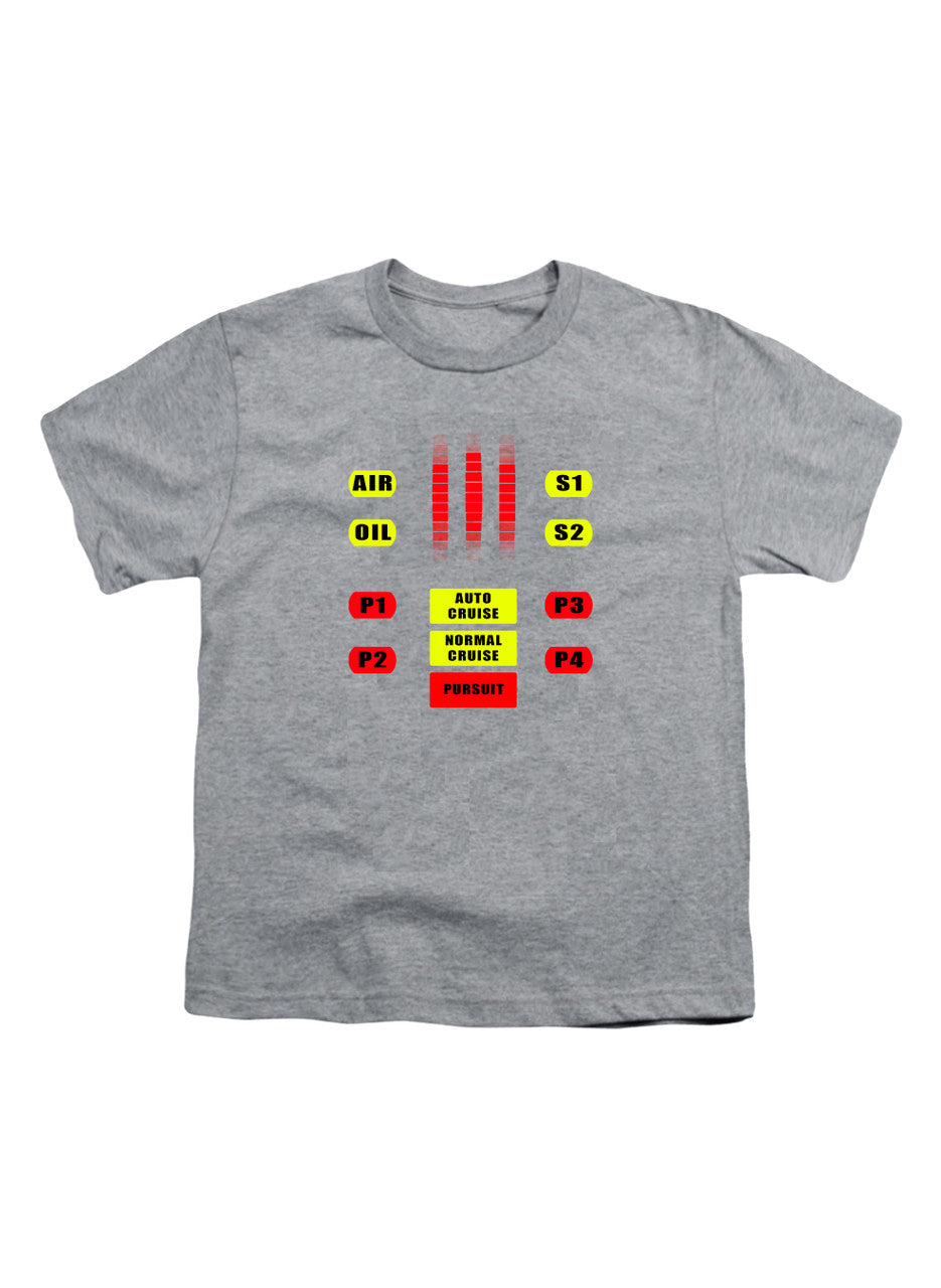 Gray K.I.T.T. Control Panel Youth/Toddler T-Shirt