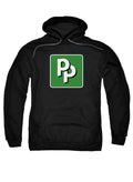Black Pied Piper PP Logo Hoodie