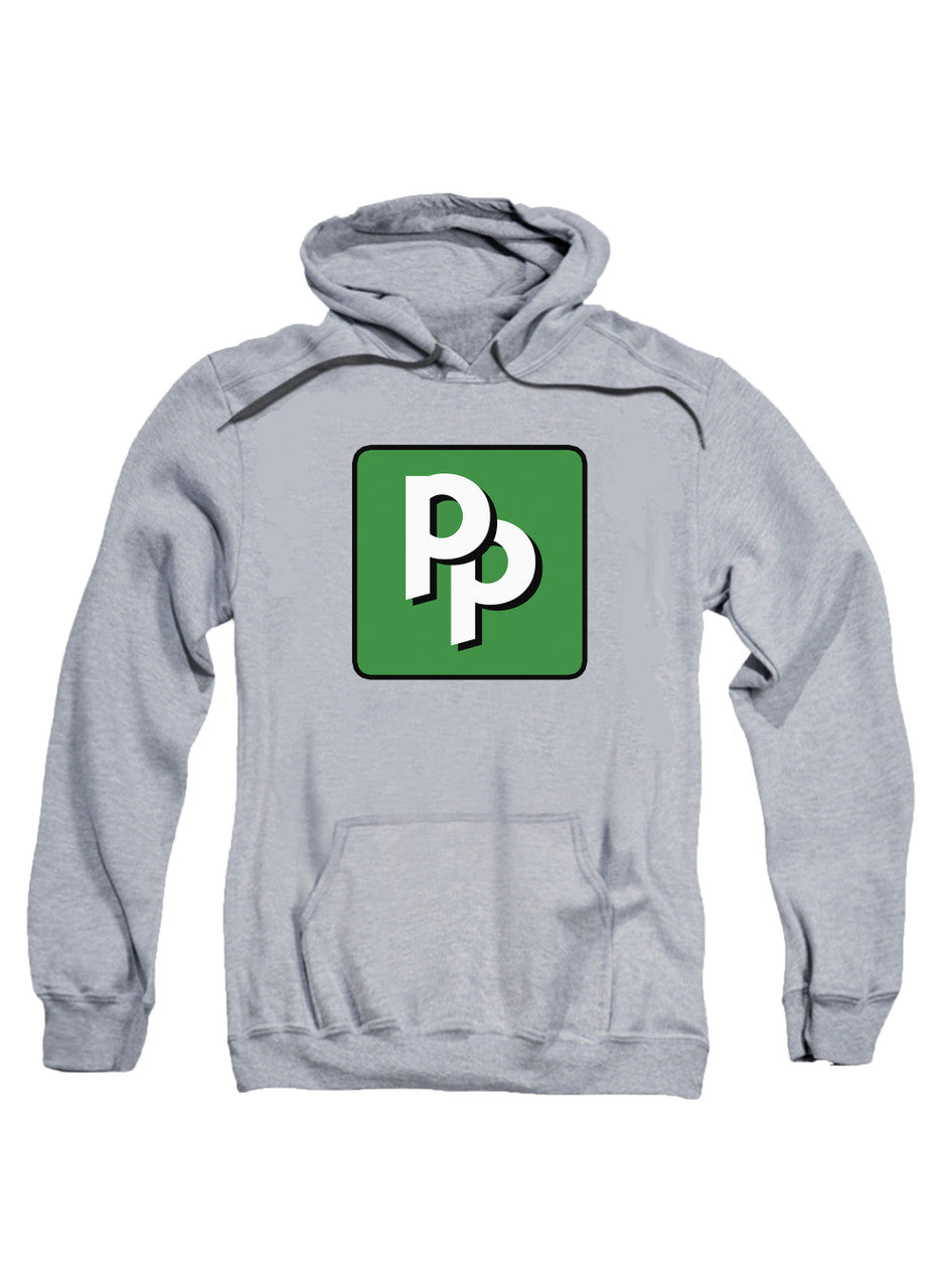 Gray Pied Piper PP Logo Hoodie
