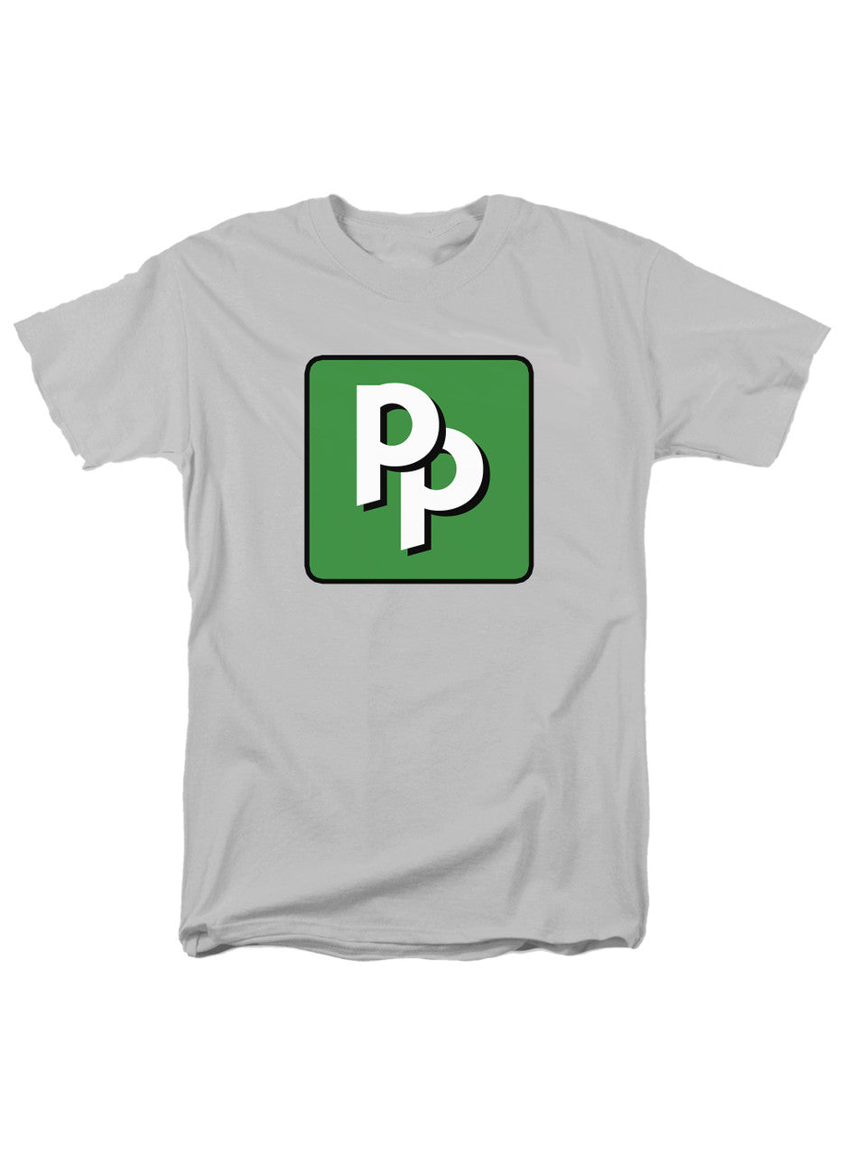 White Pied Piper PP Logo T-Shirt