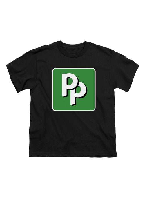 Black Pied Piper PP Logo Youth/Toddler T-Shirt