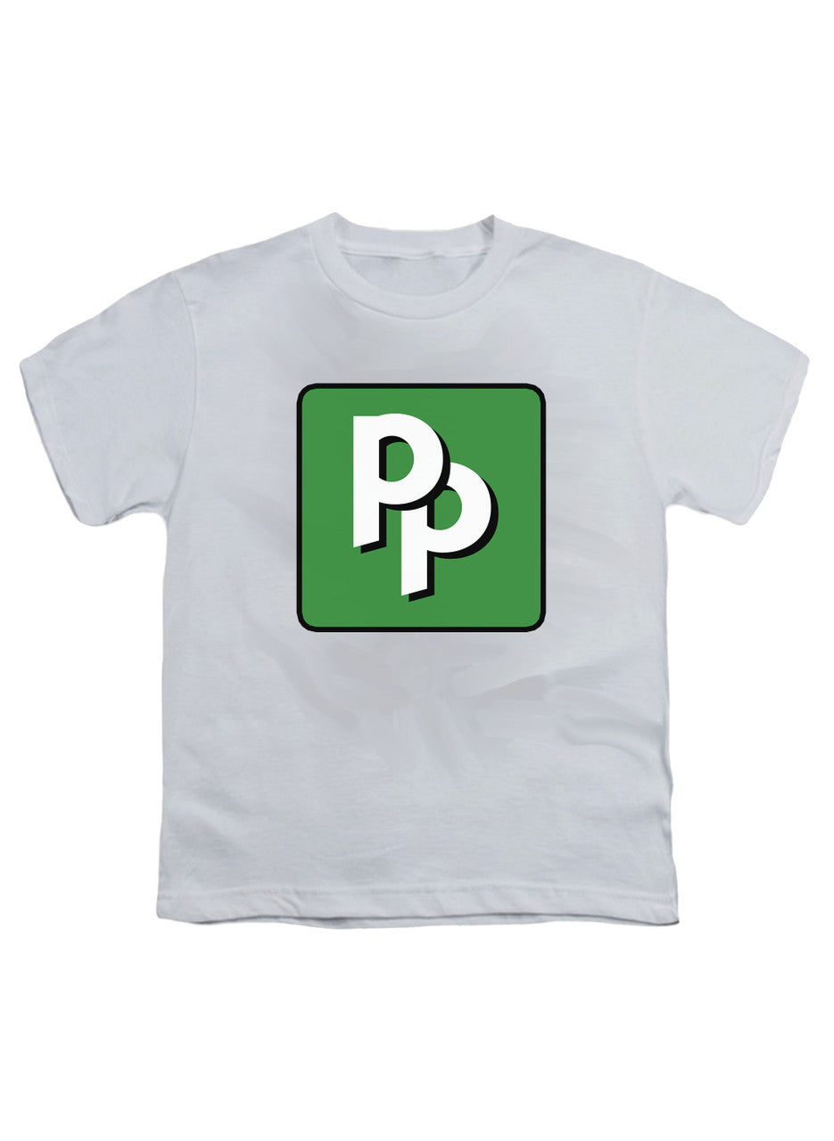 White Pied Piper PP Logo Youth/Toddler T-Shirt