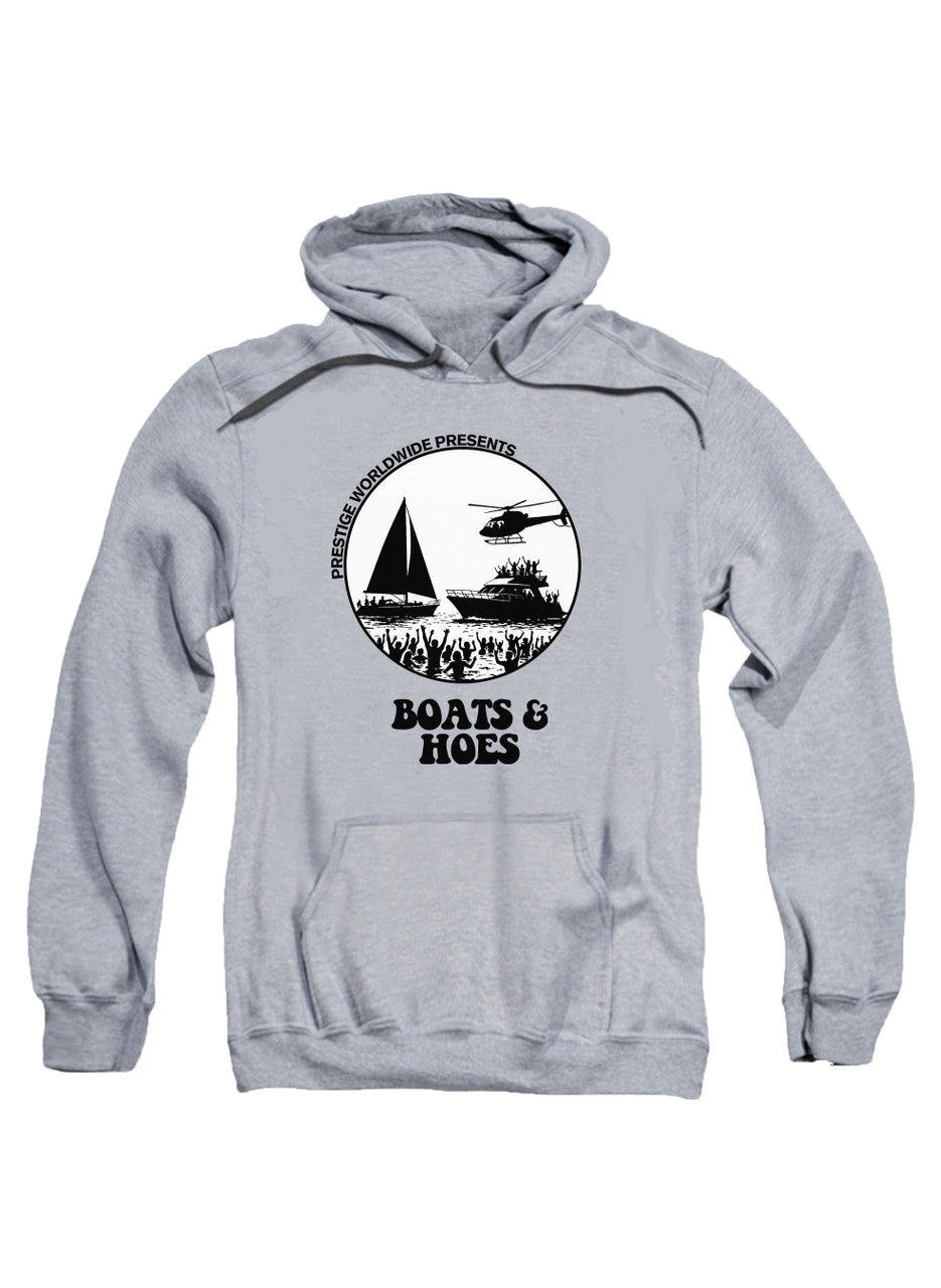 Gray Boats & Hoes Hoodie