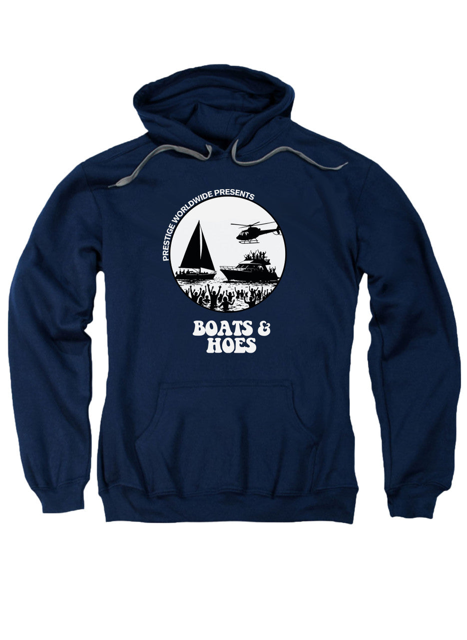 Navy Boats & Hoes Hoodie