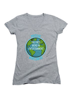 Gray Prestige Worldwide Juniors V-Neck T-Shirt