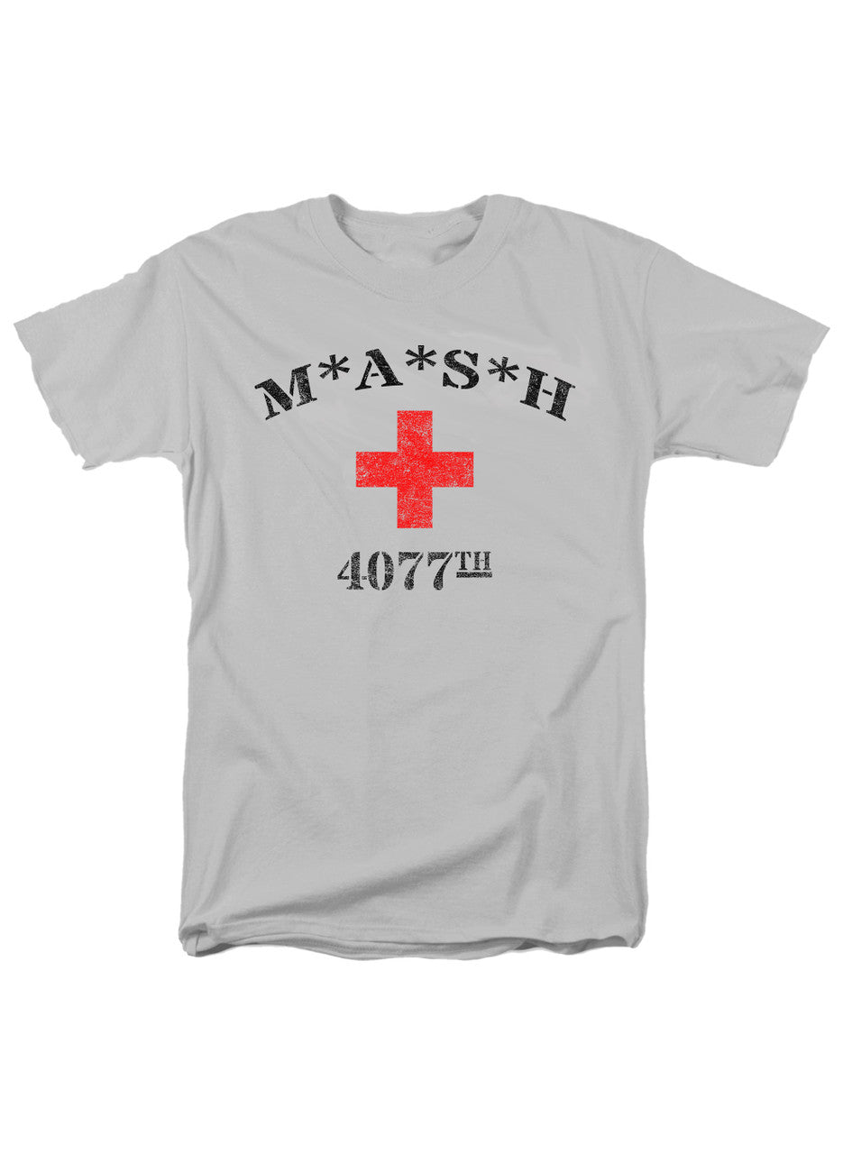 White MASH 4077 Logo T-Shirt