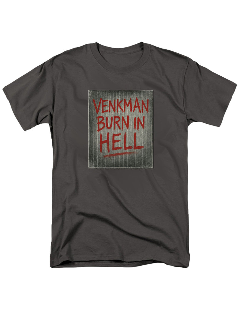 Charcoal Venkman Burn in Hell T-Shirt