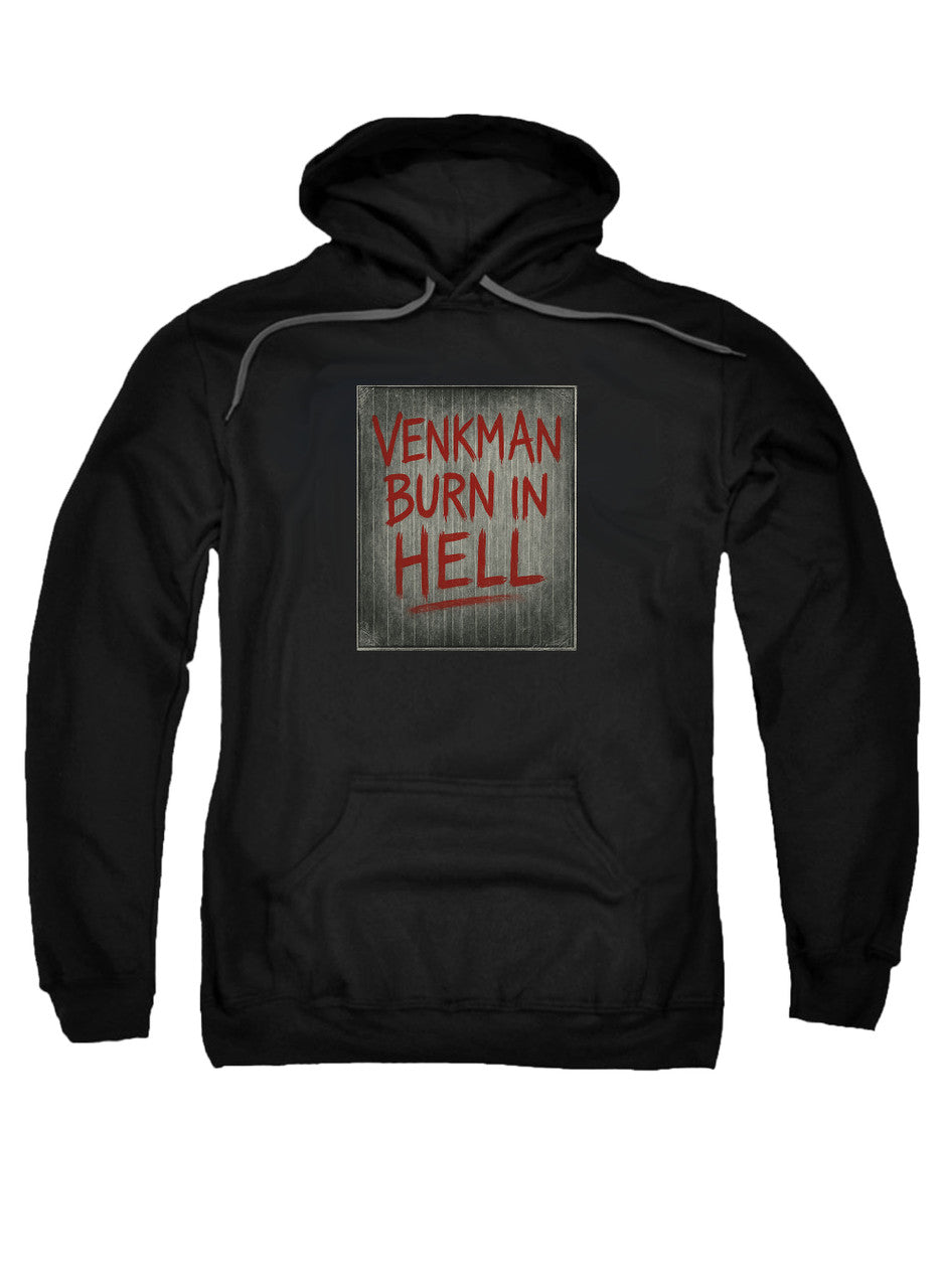 Black Venkman Burn in Hell Hoodie
