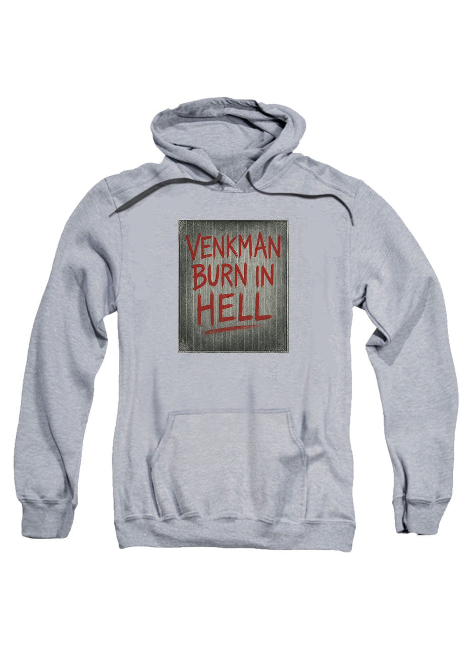 Gray Venkman Burn in Hell Hoodie
