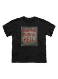 Black Venkman Burn in Hell Youth/Toddler T-Shirt