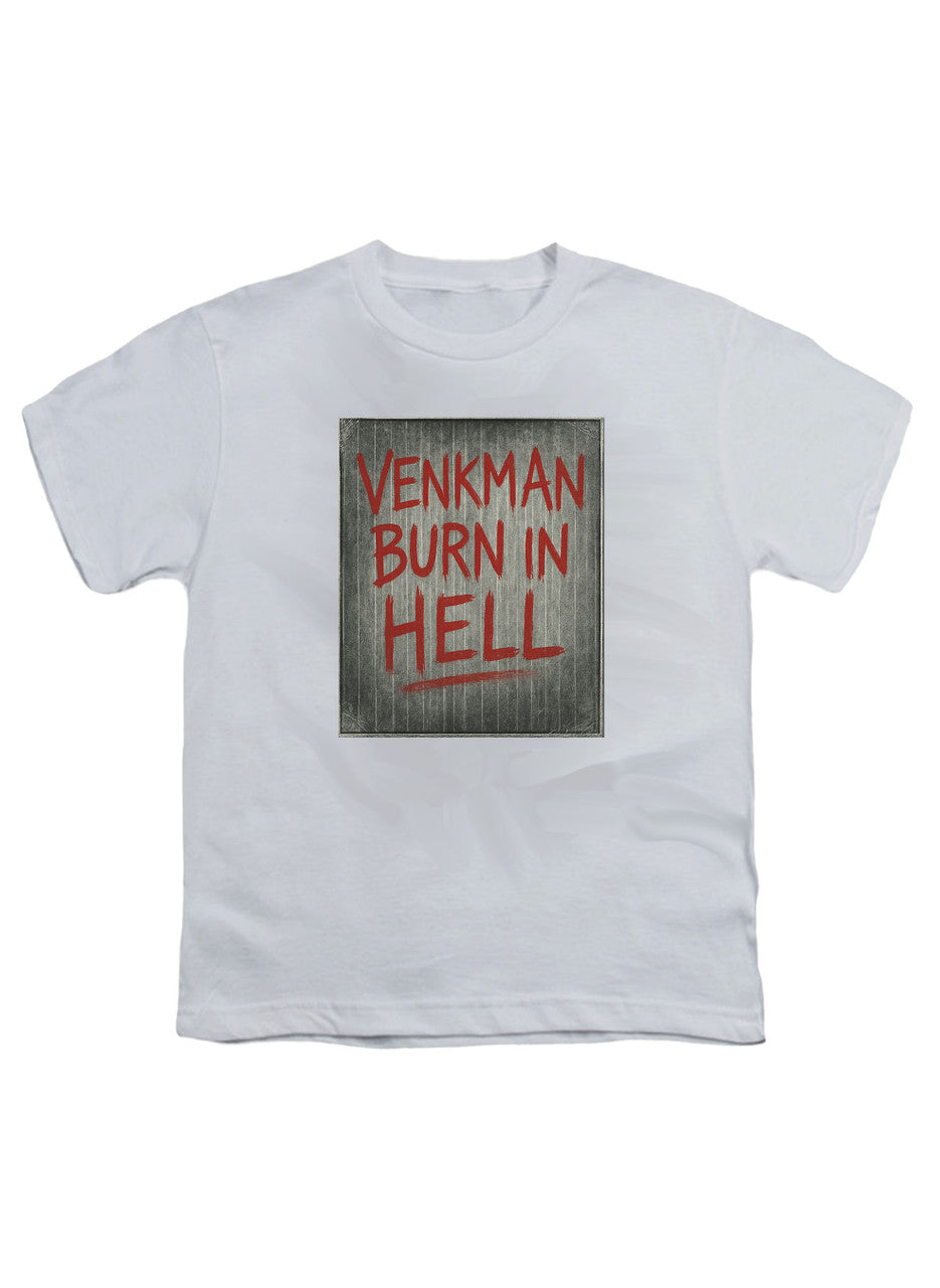 White Venkman Burn in Hell Youth/Toddler T-Shirt