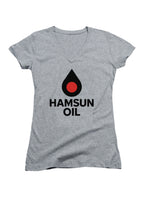 Gray Hamsun Oil Juniors V-Neck T-Shirt
