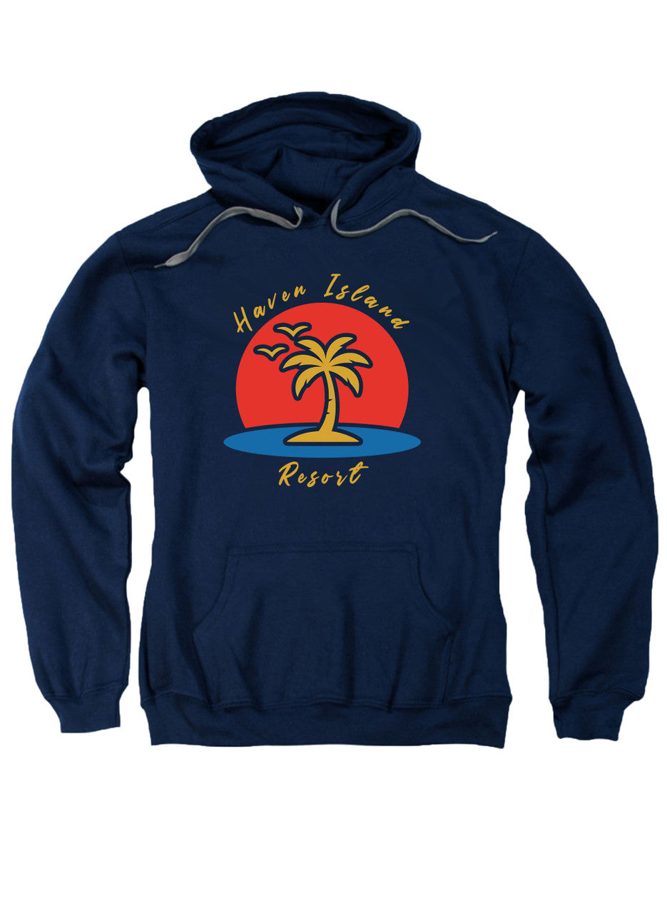 Navy Haven Island Resort Hoodie