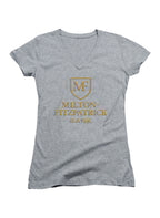 Gray Milton-Fitzpatrick Bank Juniors V-Neck T-Shirt