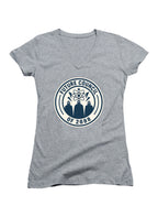 Gray Future Council Juniors V-Neck T-Shirt