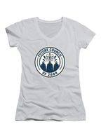 White Future Council Juniors V-Neck T-Shirt