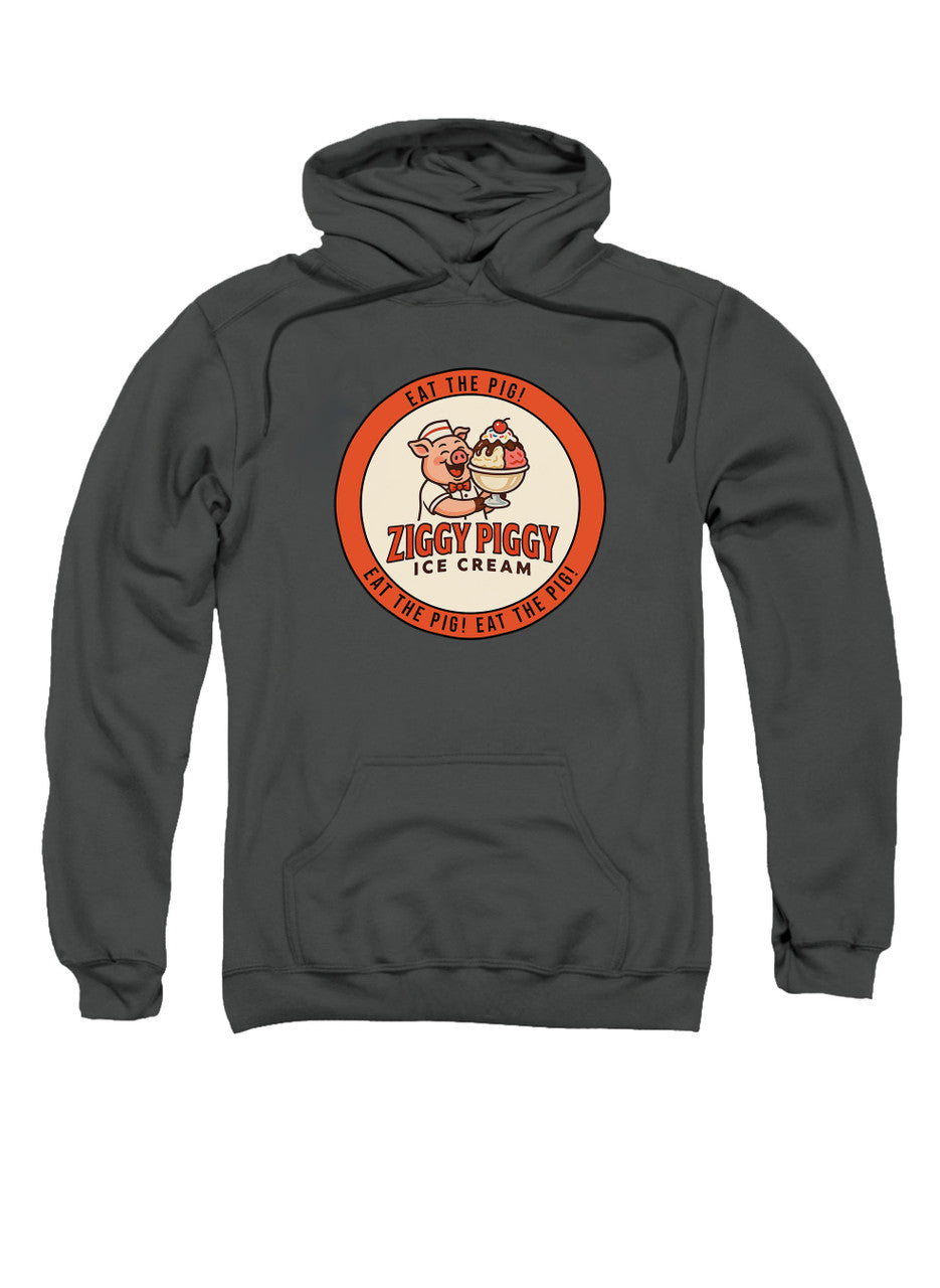 Charcoal Ziggy Piggy Eat the Pig Hoodie