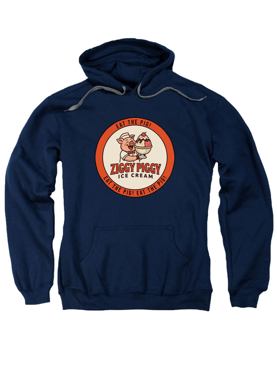 Navy Ziggy Piggy Eat the Pig Hoodie