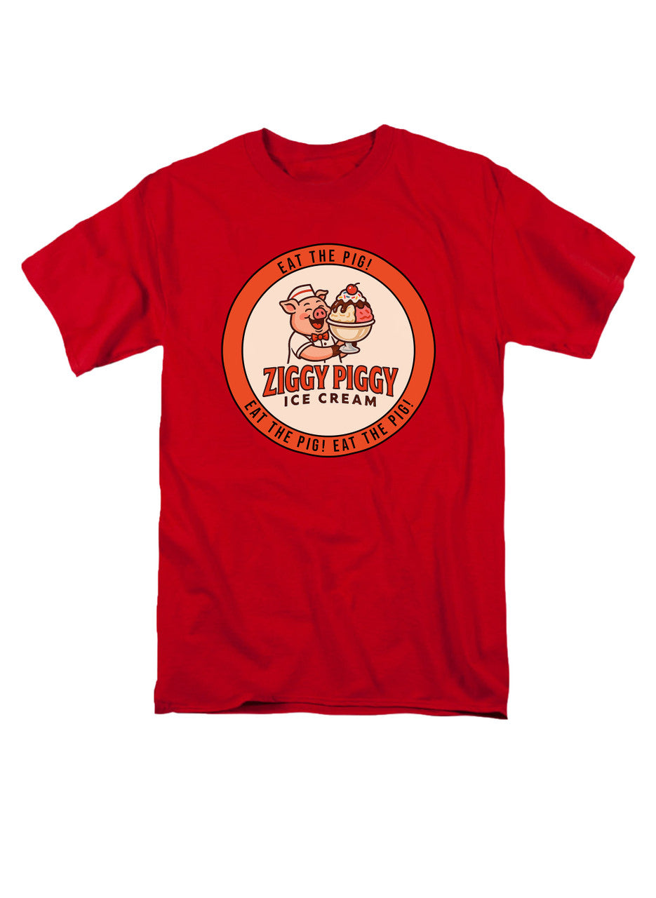 Red Ziggy Piggy Eat the Pig T-Shirt