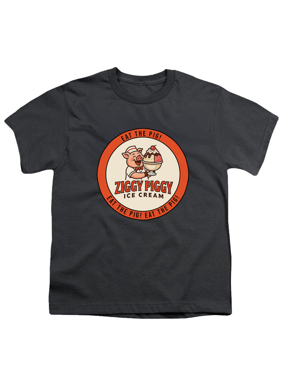 Charcoal Ziggy Piggy Eat the Pig Youth/Toddler T-Shirt