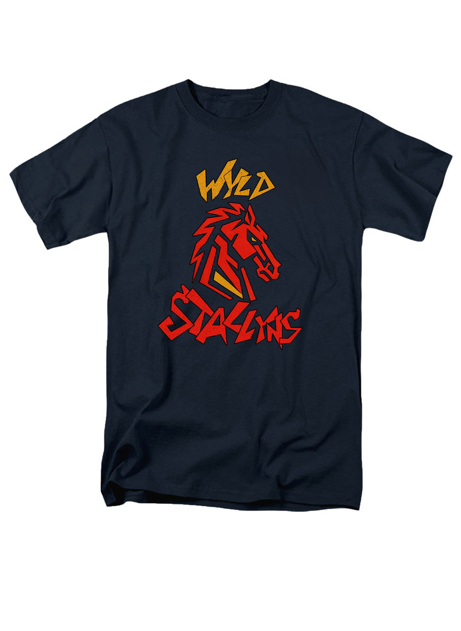 Navy Wyld Stallyns Horse Logo T-Shirt