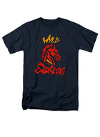 Navy Wyld Stallyns Horse Logo T-Shirt