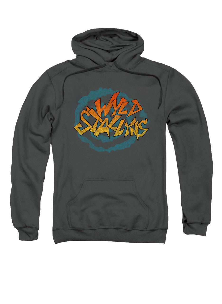 Charcoal Wyld Stallyns Distressed Logo Hoodie