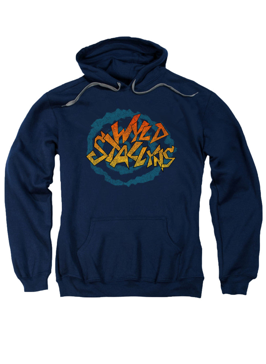 Navy Wyld Stallyns Distressed Logo Hoodie