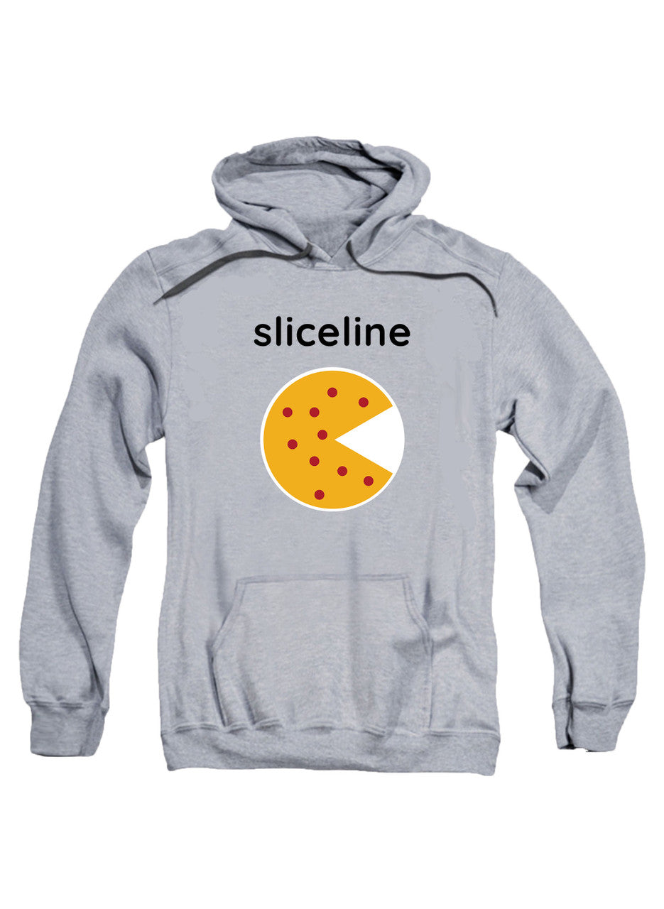 Gray Sliceline Logo Hoodie