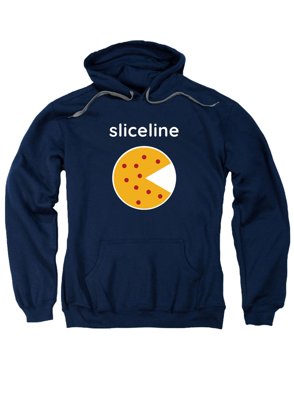 Navy Sliceline Logo Hoodie