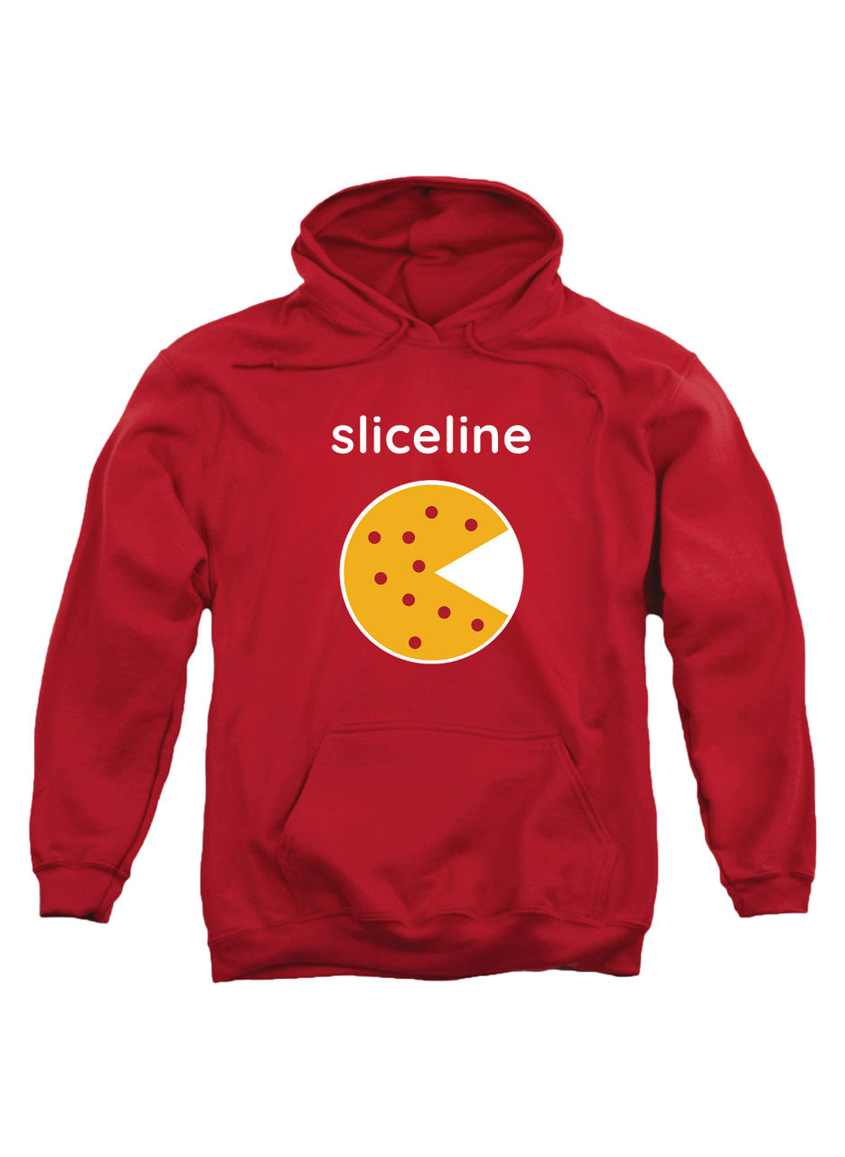 Red Sliceline Logo Hoodie