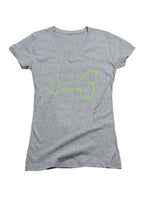 Gray Gavin Belson Signature Edition Juniors V-Neck T-Shirt