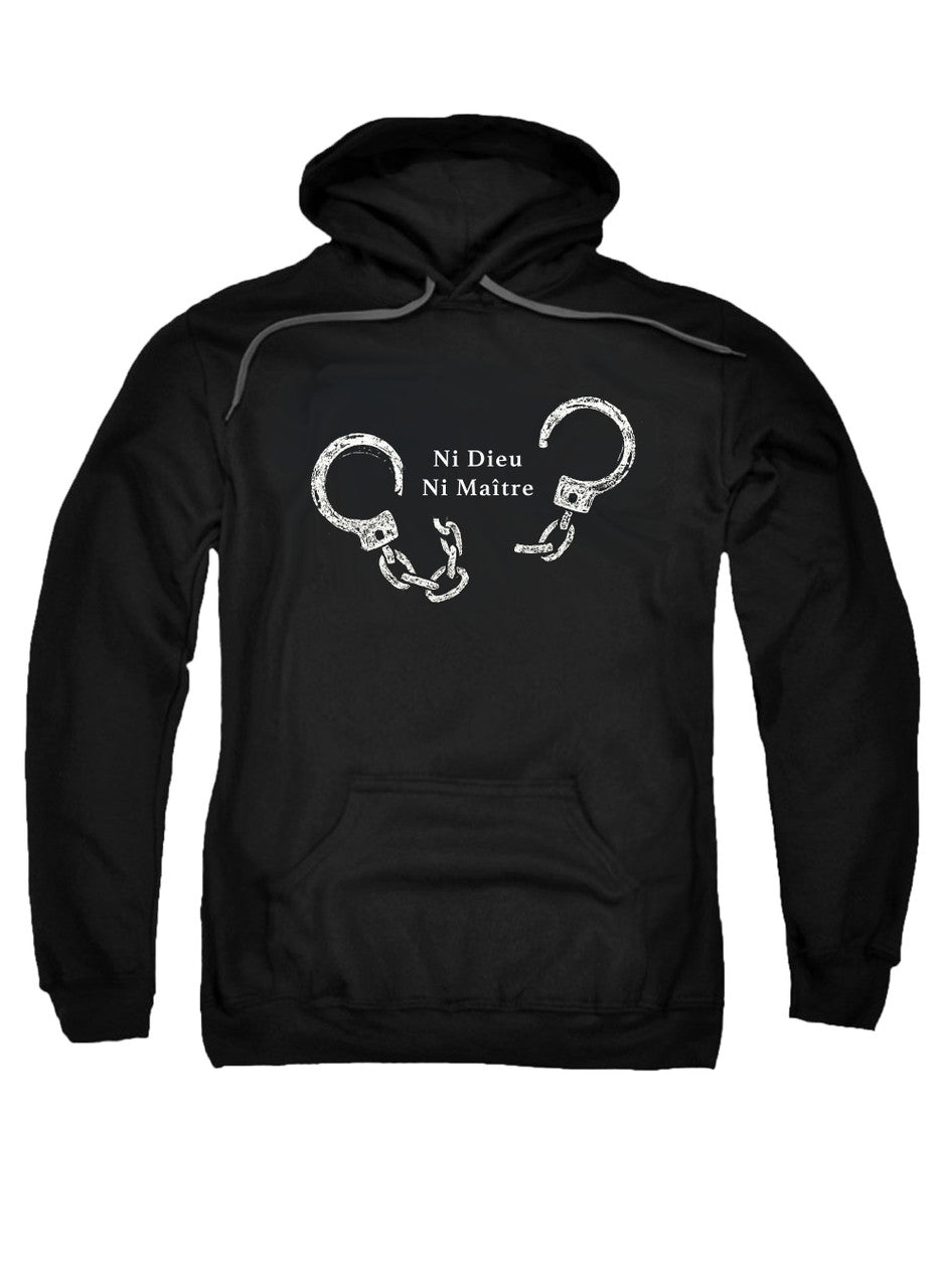 Black Ni Dieu Ni Maître (No Gods No Master) Hoodie
