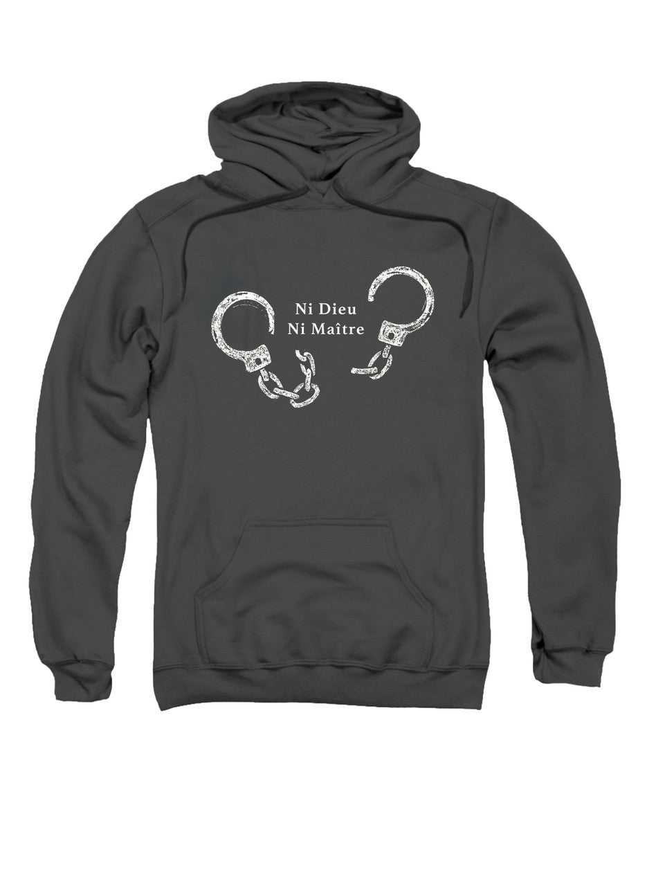 Charcoal Ni Dieu Ni Maître (No Gods No Master) Hoodie