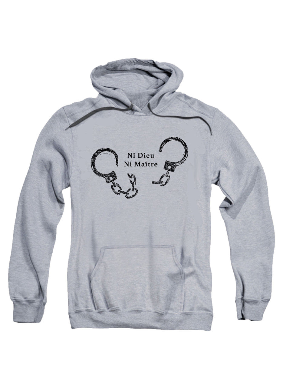 Gray Ni Dieu Ni Maître (No Gods No Master) Hoodie