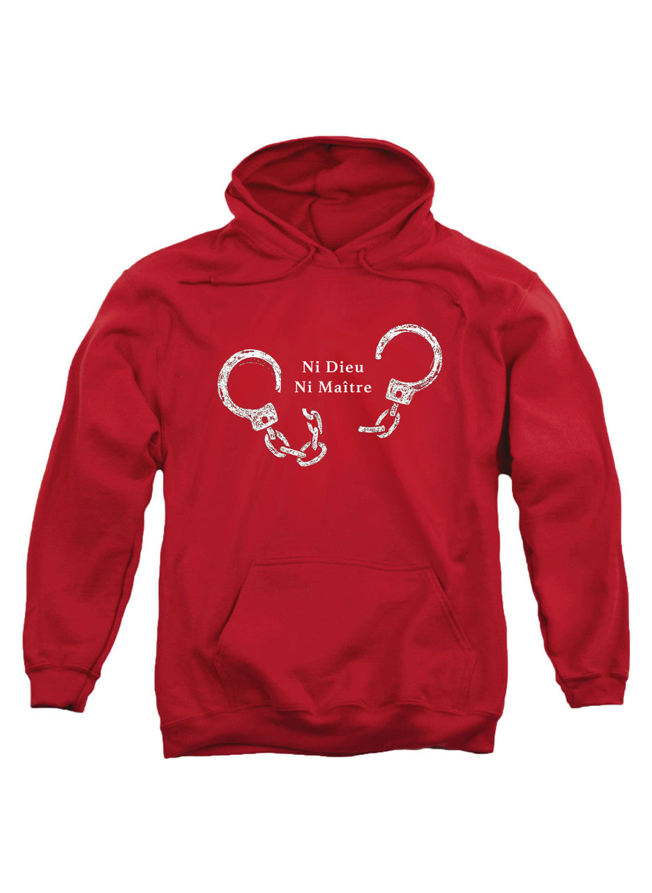 Red Ni Dieu Ni Maître (No Gods No Master) Hoodie