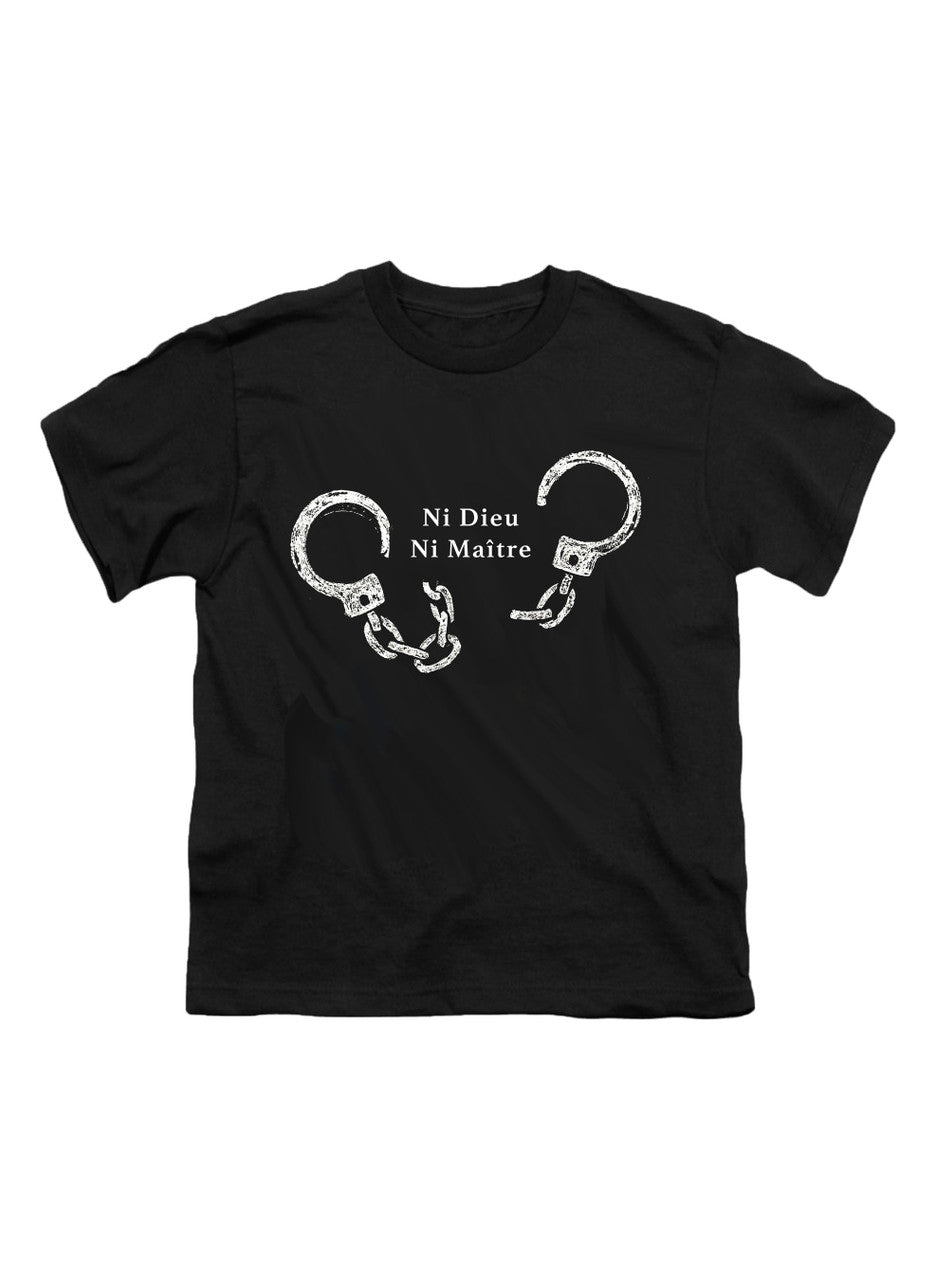 Black Ni Dieu Ni Maître (No Gods No Master) Youth/Toddler T-Shirt