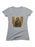 Gray Always with the screaming Juniors V-Neck T-Shirt