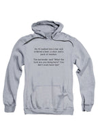 Gray An AI walked into a bar and ordered a beer, a shot, and a pack Hoodie