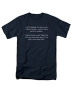 Navy An AI walked into a bar and ordered a beer, a shot, and a pack T-Shirt