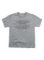 Gray An AI walked into a bar and ordered a beer, a shot, and a pack Youth/Toddler T-Shirt