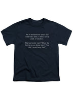 Navy An AI walked into a bar and ordered a beer, a shot, and a pack Youth/Toddler T-Shirt
