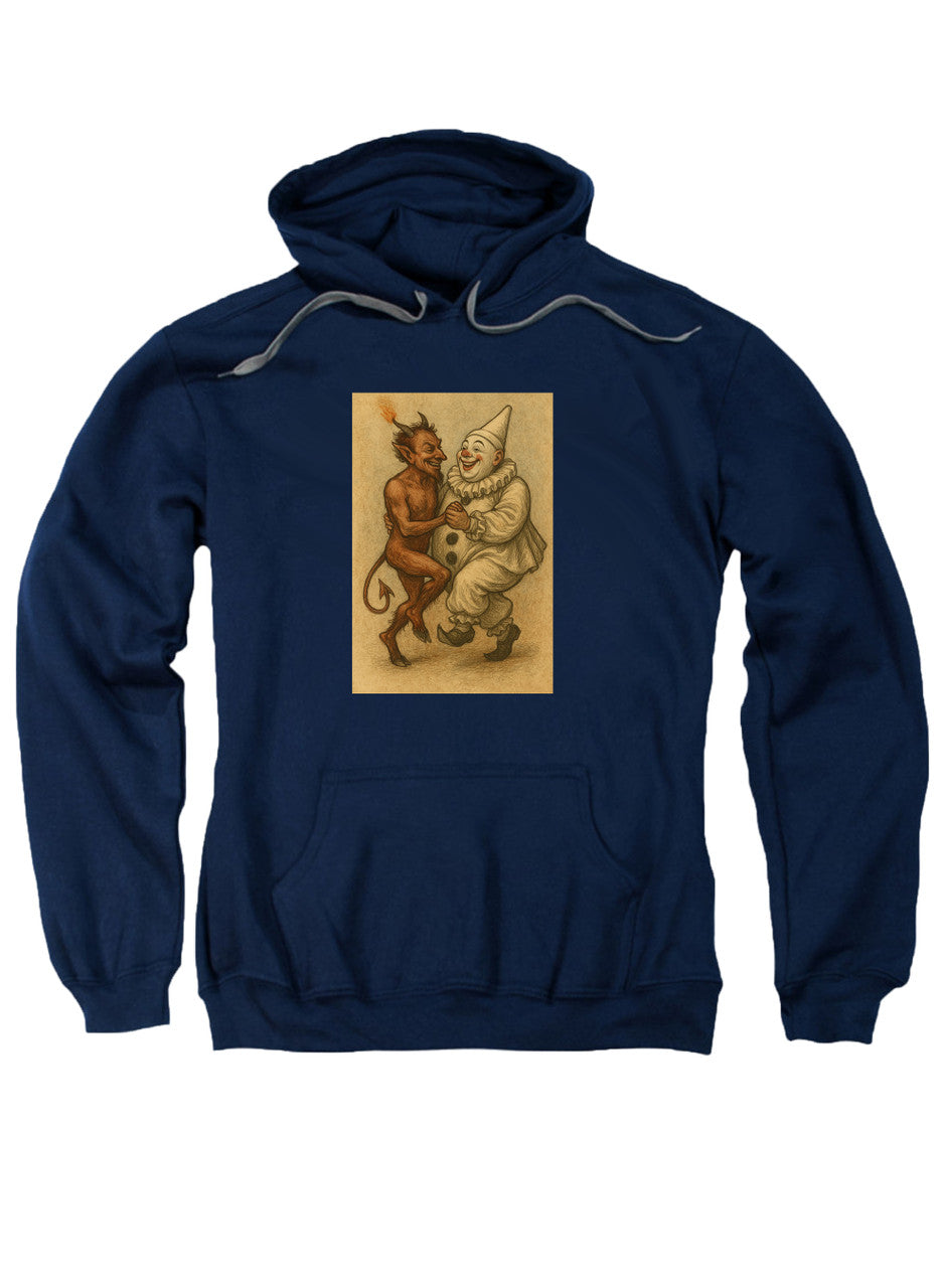 Navy Dancing Devil Clown Hoodie